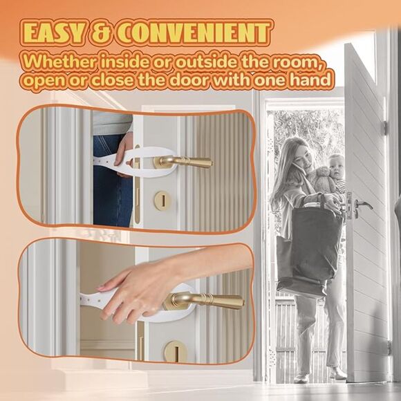 2 Pcs Cat Door Stopper Pet Door Latch to Keep Dog Out of Litter Box and Food - Picture 3 of 5